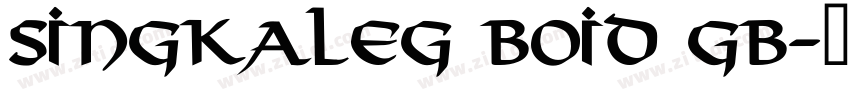singkalEG BOId GB字体转换